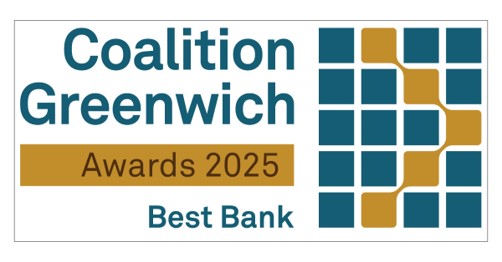 Logo of Coalition Greenwich Awards 2025 - Best Bank
