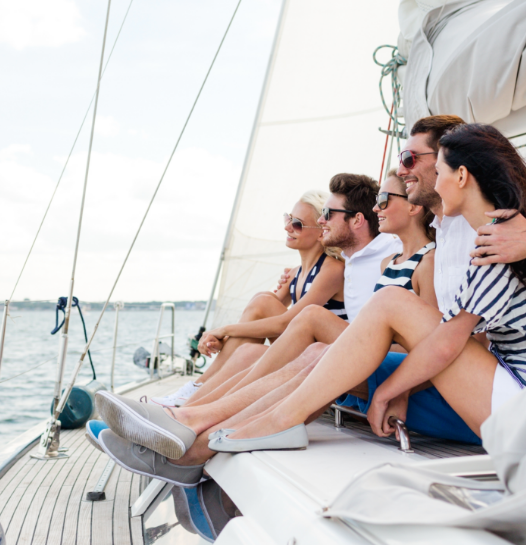 Family benefiting from wealth management